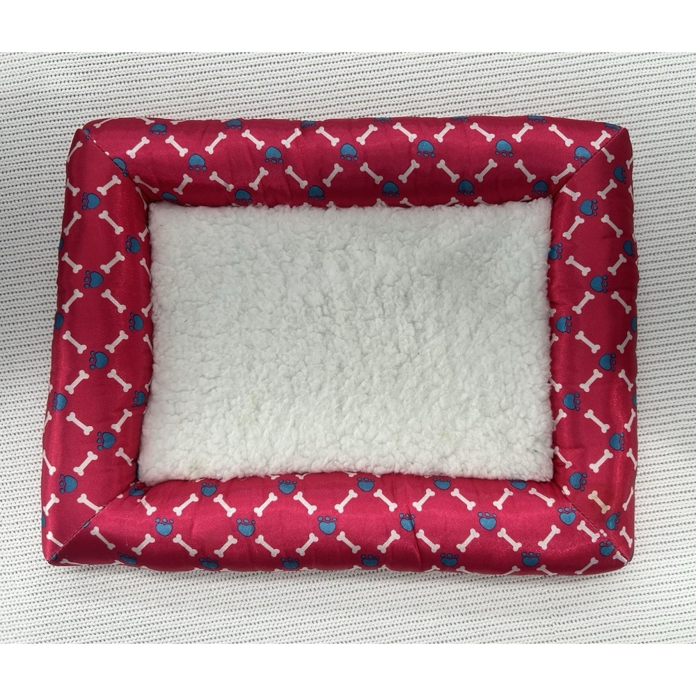 Build A Bear Workshop Pet Purple Paw/Bone Print‎ Dog Bed Mat BABW